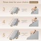 EHEYCIGA Curved Dog Stairs Ramp for High Beds 19.7" H, 4-Step Dog Steps for Small Dogs and Cats, Pet Stairs for High Bed Climbing, Non-Slip Balanced Pet Step Indoor, Light Grey