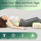 Premium Crushed Sponge Yoga Bolster Pillow for Yin Yoga, Restorative & Meditation - Rectangular Cushion