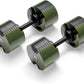 NÜOBELL® Adjustable Dumbbell Set, 5-50 LB or 5-80 LB, Easy Twist 2024-25 Model, All-In-One Weights Set (Pair) for Home, Original Manufacturer