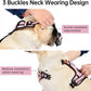 IVY&LANE No Pull Dog Harness for Large Dogs, Dog Vest Harness with Leash, Safety Belt and Storage Strap, Fully Adjustable Harness, 360° Reflective Strip, Soft Handle (Pink, XL)