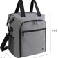 ALLCAMP 6 Bottle Wine Gift Bag - Insulated Tote Cooler, Adjustable Strap, Includes 6 Wine Glasses, Napkins & Corkscrew, Portable Travel Gifting(Gray)