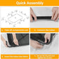 Outdoor Elevated Dog Bed, Cooling Breathable Raised Dogs Cot Beds for Large Dogs, Outside Portable Pet Hammock, Black Metal Frame, Skid-Resistant Feet, Easy Clean, Indoor Outdoor Use,51.1×31.5×7.4 in