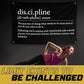 Gold Trident Discipline Motivational Gym Banner - Inspire Your Workout with this Banner - Perfect Fitness Wall Decor for Gym, Dorm - Stay Motivated with Cool Motivation Art - 3x5 Feet