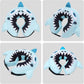 CuteBone Big Shark Inflatable Dog Cone with Removable Soft Fleece Covers for Small/Medium/Large Dogs and Cats Neck Donut Collar After Surgery GWB12L