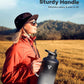 64 oz Insulated Water Bottle with Straw and Lid, Half Gallon Stainless Steel Cup with Handle,Leakproof Metal Travel Jug Flask Mug Tumbler Cup With Carry Pouch and Brush,Keep Cold & Hot,Grey