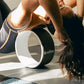 12-Inch Yoga Wheel - Back Cracker, Roller for Pain Relief - Grey