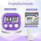 24 Pack Timers Magnetic Kitchen Timer Cooking Timers for Kitchen Digital Timer with Big Display Loud Ring Electronic Timer for Cooking, Classroom, Break Time(24, White,Green,Blue,Purple)