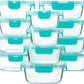 M MCIRCO 24-Piece Glass Food Storage Containers with Locking Lids,Glass Meal Prep Containers Set - Airtight Lunch Containers, Microwave, Oven, Freezer and Dishwasher,Green