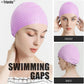 Tripsky Silicone Swim Cap,Comfortable Bathing Cap Ideal for Curly Short Medium Long Hair, Swimming Cap for Women and Men, Shower Caps Keep Hairstyle Unchanged…