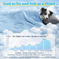 Cooling Blanket for Dogs, Lightweight & Durable Dog Cooling Mat, Q-MAX>0.45 Soft Breathable Pets Comforter for Couch, Bed & Car Essential - Light Blue 30x40 Inches