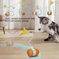 Cat Toys for Bored Indoor Adult Cats,Interactive Flying Feather Teaser,Automatic Moving Robot Cat Toy,Touch Activated Kitten Toy,Rechargeable Cat Enrichment Exercise Toys