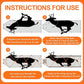 2 Pcs Deer Drag Sleds Deer Sled Game Hauler with 2 Pcs Heavy Duty Drag Strap for Duck Hunting Ice Fishing Accessories Rope Pulling Harness for Hunting Gift