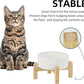 Ceramic Raised Dog and Cat Bowl Set, 2 Heights Elevated Stand, Food and Water Bowl for Small Breed Dogs, Cats, Kitty, Weighted Dog Dishes, Pet Bowls(5.1'',13.5oz, White)
