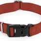 Mikivery Nylon Dog Collar with Quick Release Buckle Soft Adjustable Sturdy for Small Medium Large Dogs Brick,M