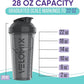 '-6 PACK- 28 oz Protein Shaker Bottle for Protein Mixes - 6x Wire Whisk | Leak Proof Shaker Cups for Protein Shakes | Protein Shaker Bottle Pack | Protein Shake Cup (Elemental Mix)