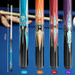 Pool Stick Set of 4, Pool Sticks for Adults, 58inch Billiard Cue Sticks with Maple Wood, Bar Billiard Cue Stick for Professional Billiard Players - 18oz, 19oz, 20oz, 21oz