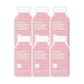 ESW Beauty Strawberries & Cream - Soothing Raw Juice Face Mask (6-Pack) - Calming with Coconut, Vanilla Bean, Almond Milk & Strawberry for Sensitive Skin - Reduces Redness & Nourishes