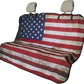 Back Seat Cover for Car Trucks Van SUV,Waterproof Rear Bench Towel Seat Covers for Dogs and Kids,Automotive Backseat Protector (American Flag)