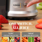 GDOR 1200W Juicer, 3.2" Wide Chute, Titanium-Enhanced Blade, Heavy-Duty Copper Motor, Dual Speed Centrifugal Juice Extractor, BPA-Free, Silver