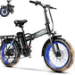 1000W Folding Electric Bike, 48V 20AH Large Removable Battery E Bike,30+MPH, 80 Miles Max Range, 20" Fat TireElectric Bike for Adults, Adult Electric Bicycles for CommuteBeach Snow