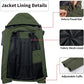 Mens Lightweight Waterproof Jacket Windproof Rain Hooded jackets for Running Hiking Cycling Travel M-7XL