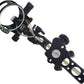 SAS Essence 019" Bow Sight with Micro Adjust Detachable Bracket with LED Sight Light for Archery Compound Bows Hunting Shooting