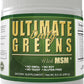 Ultimate Greens with MSM Powder, Vegan Friendly Natural Ingredients Gluten Soy Free NO GMO Superfood Vegetable Nutritional Drink Alkalizing Energy 8oz 6 Pack (6 Month Supply)
