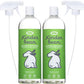 Dog & Cat Urine Stain and Odor Eliminator for Carpet, Upholstery, Hard Floors - 2-Pack 32 oz., Grapefruit & Thyme Scent, Enzyme Bio-Active Formula with Squeeze and Spray Top