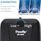 Pawfly Aquarium Air Pump Oxygen Pump for 10-200 Gallon Fish Tanks Buckets Dual Outlet Adjustable Ultra Quiet Aerator Pump with Accessories