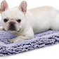 Stoutwool Indestructible Dog Bed - Fluffy Chew Proof Dog Crate Pad - Tough Kennel Pad for Aggressive Chewers - Washable, Ideal for Medium Breeds & Fits 30-Inch Crate - 29"x18", Jacaranda