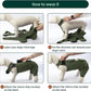 Kuoser Thigh Wound Protective Sleeve for Dogs, Dog Surgery Recovery Suit for Rear Legs, Dog Recovery Sleeve for Female Male Dogs, Dog Onesie After Surgery Pet Surgical Suit for Spay Neuter, Green