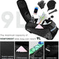 Bike Rear Rack Bag,9L PVC Waterproof Bike Trunk Bag for Road and Mountain Bikes,Bicycle Rear Seat Bag with Rain Cover Bike Saddle Bag for Cycling Trip (Pure Black)