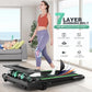 ANCHEER Walking Pad Treadmill with 12% Incline&Adjustable Height, 4 in 1 Under Desk Treadmills with Desk Workstation, Foldable Treadmill for Home 300lb,3 Type Control