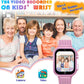 Goodatech Kids Smart Watch for Boys Girls, 1.54'' Smartwatch with 26 Puzzle Games,HD Camera,Video Music Player,Pedometer,Flashlight,Audio Book etc., Aluminum Case and Sport Band (Pink)