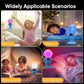 Astronaut Sunrise Alarm Clock for Kids, White Noise Sound Machine with 30 Soothing Sounds, 22 Dimmable Nightlights, Bluetooth Speaker, Dual Digital Alarm Clocks, Wake Up Light for Bedroom, Adults