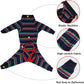 Dog Recovery Suit, Abdominal Wound After Surgery Wear, Prevent Licking Wounds, E-Collar & Cone Alternatives, Long Sleeve Postoperative Shirts Dog Pajamas Prevent Shedding(Medium, Blue)