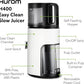 Hurom H400 Cold Press Juicer Machine, Award Winning Masticating Slow Juicer, Easy to Clean, Strainer & Hands Free with Self Feeding, Wide Mouth Hopper, Easy Assembly (White)