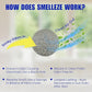 SMELLEZE Natural Cat Litter Smell Eliminator Deodorizer Additive: 50 lb. Rids Strong Urine & Poop Stench. Change Kitty Box Litter Less. Safe for Cats. Unscented