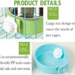 kathson Crate Dog Bowl 2pcs, Removable Stainless Steel Hanging Pet Kennel Cage Bowl Food & Water Feeder Coop Cup for Puppy, Cat, Rabbit,Guinea Pigs Large (Blue,Green)
