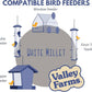 Valley Farms White Millet Wild Bird Seed 5 LB 2-Pack (10 LB Total) for Outside feeders, White proso Millet, Bird Watcher Secret Wild Bird Food