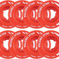 Rollerex ST360 92A Roller Skate Wheels (8-Pack) (Color Options) - Indoor Outdoor - Use for Quad Skate Wheel Replacement (Rocket Red)