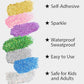 Mysense Blue Body Glitter Stick, Waterproof Face Glitter Makeup, Festival Rave Pride Accessories, Hair Glitter Gel for Kids Women, Sparkling Mermaid Sequin Chunky Glitter Face Paint, 0.56oz