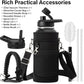 Insulated Water Bottle | Thickened Stainless Steel Vacuum Metal | Portable Sports Water Jug for Gym and Hiking with Straw, Carrier Bag, Handle Strap | BPA-Free 32 oz