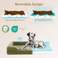 EHEYCIGA Orthopedic Dog Beds for Extra Large Dogs 44x32Inch, Waterproof Memory Foam XL Pet Bed with Sides, Non-Slip and Egg-Crate Foam Big Dog Couch Bed with Washable Removable Cover, Olive Green