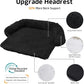 GGIB Calming Dog Bed Fluffy Plush Dog Mat for Furniture Protector with Removable Washable Cover for Large Medium Small Dogs and Cats (Medium, Black)