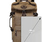 Kalesi Gym Duffle Bag Backpack 4-Way Vintage canvas with Shoes Compartment for travel Sport Hiking laptop (Vintage coffee)