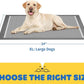 100-Pack X-Large Puppy Pads - 34'' x 28'' Pee Pads for Dogs Potty Training with Leak-Proof Quick-Dry Design, 6-Layer Wee Wee Pads for Dogs, Charcoal, Black