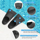 Gintenco Swim Fins, Kids Swim Training Fins for Lap Swimming, Travel Size Flippers with Mesh Bag, Silicone Swimming Fins for Kids Teens Adults Women Men