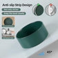 Ceramic Elevated Dog Bowl Set, Food and Water Bowl for Medium Dogs, Weighted Dishes, Green (7.3'', 41OZ)