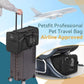 Petsfit Two-Way Placement Pet Carrier Airline Approved, Cat Carriers for Kittens, Puppies,Rabbit,Hamsters, Washable,Black